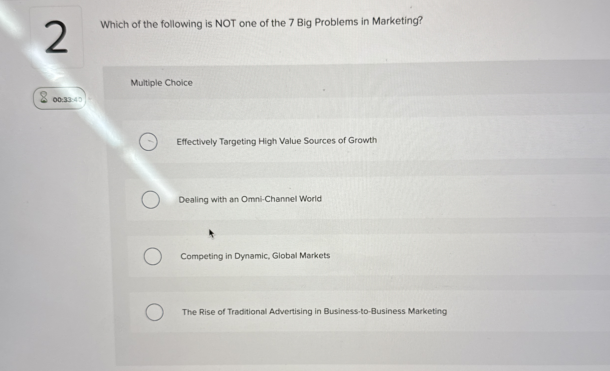 Which of the following is NOT one of the 7 Big