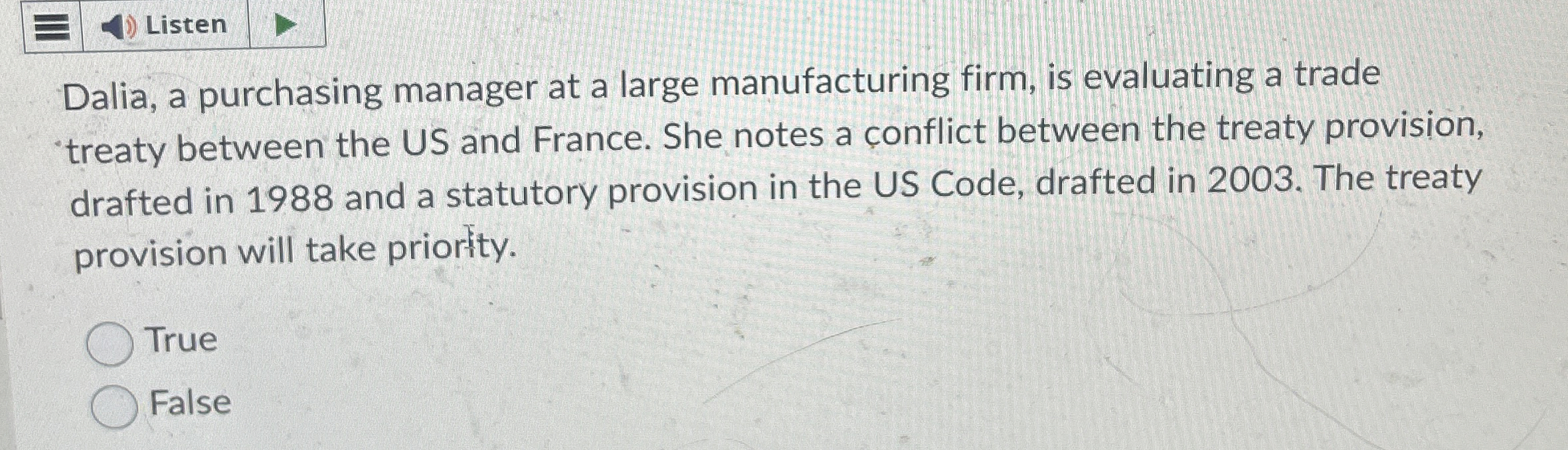 Listen Dalia, a purchasing manager at a large