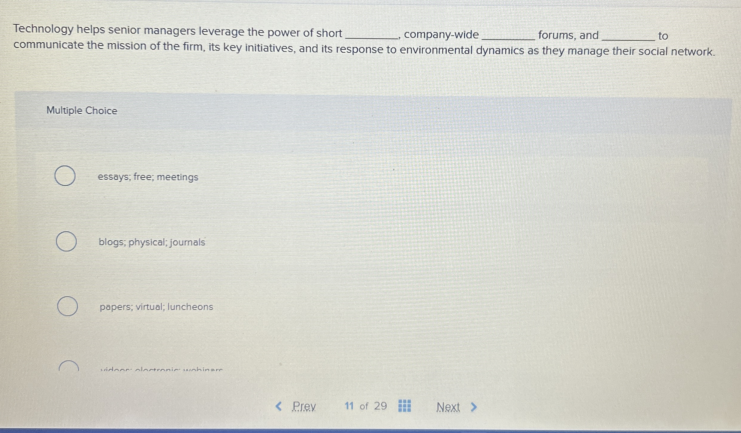 Technology helps senior managers leverage the