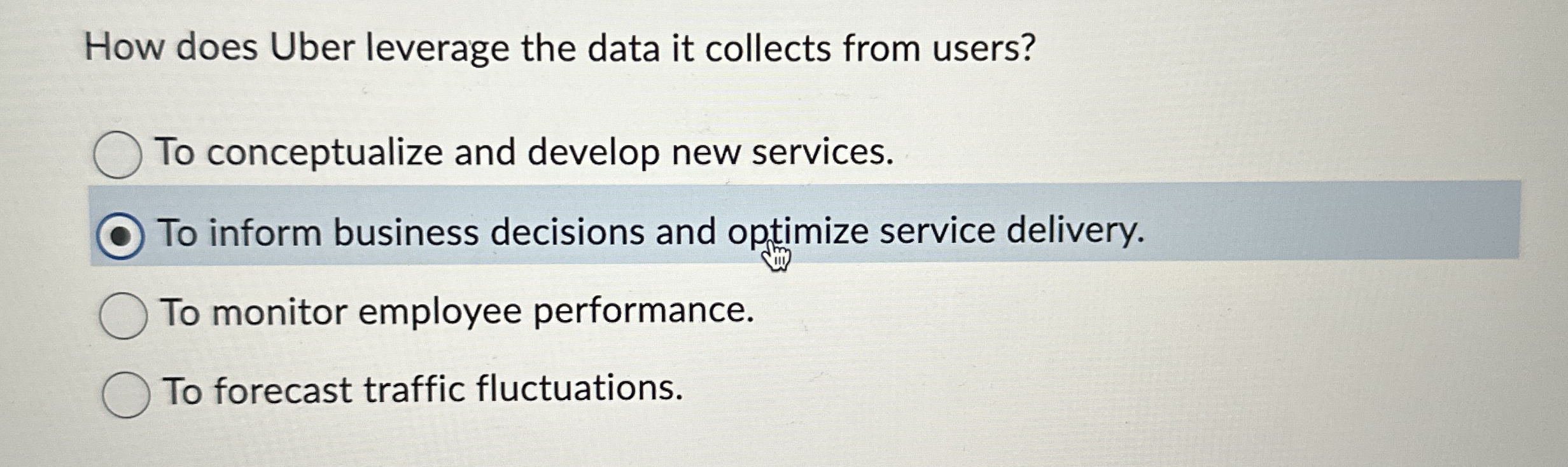 How does Uber leverage the data it collects from
