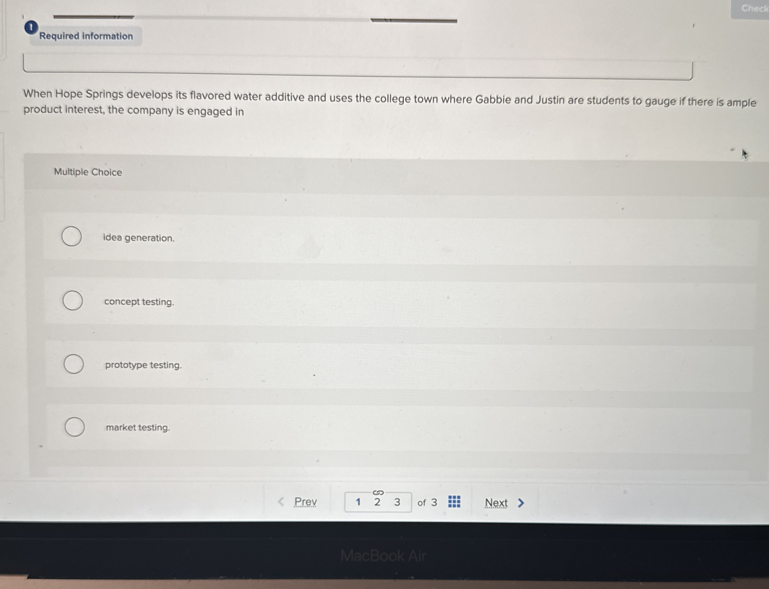 1 Required information When Hope Springs develops