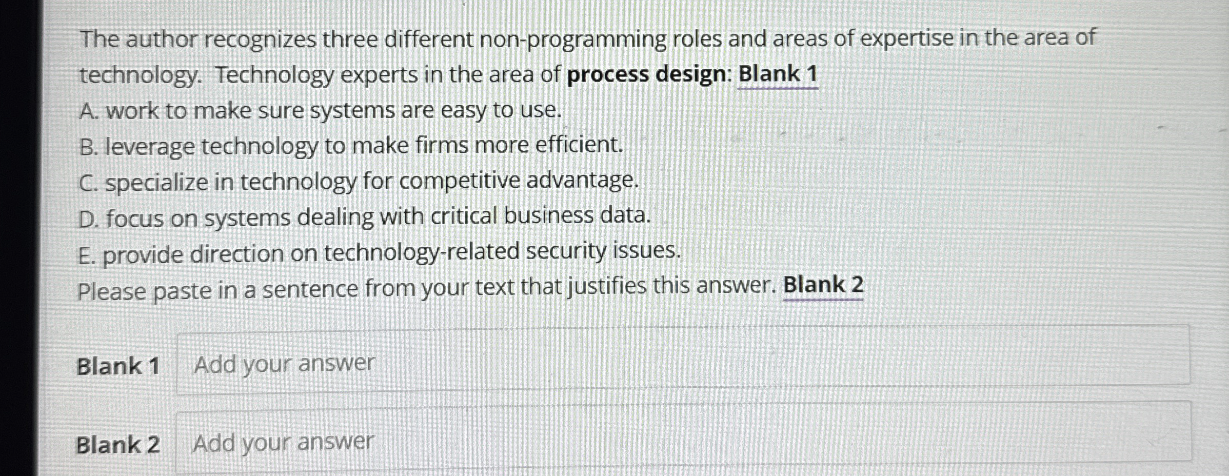 The author recognizes three different non -