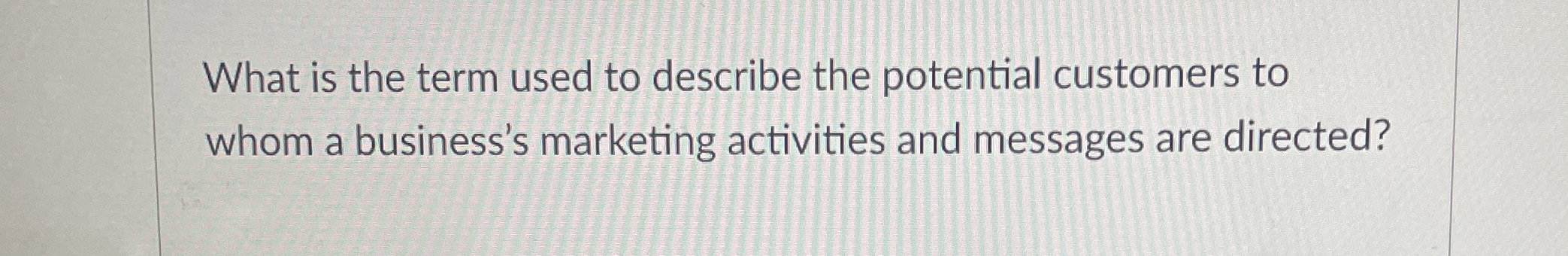 What is the term used to describe the potential