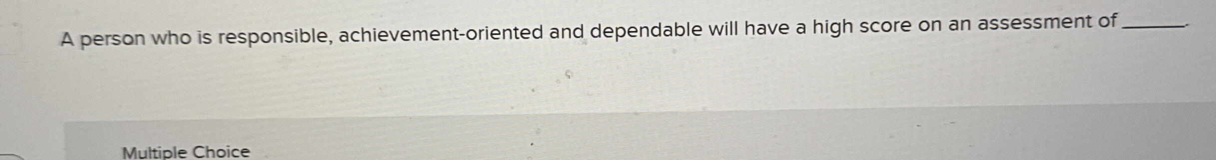 A person who is responsible, achievement -