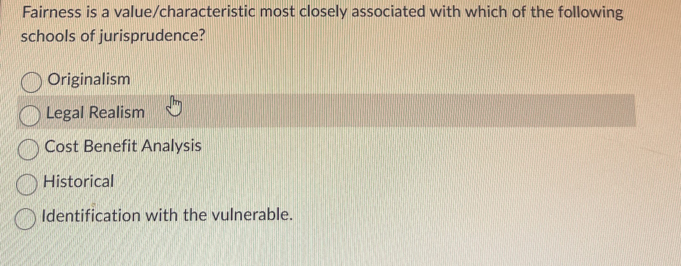 Fairness is a value / characteristic most closely