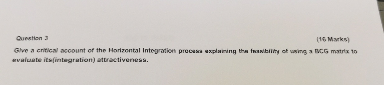 Question 3 ( 1 6 Marks ) Give a critical account