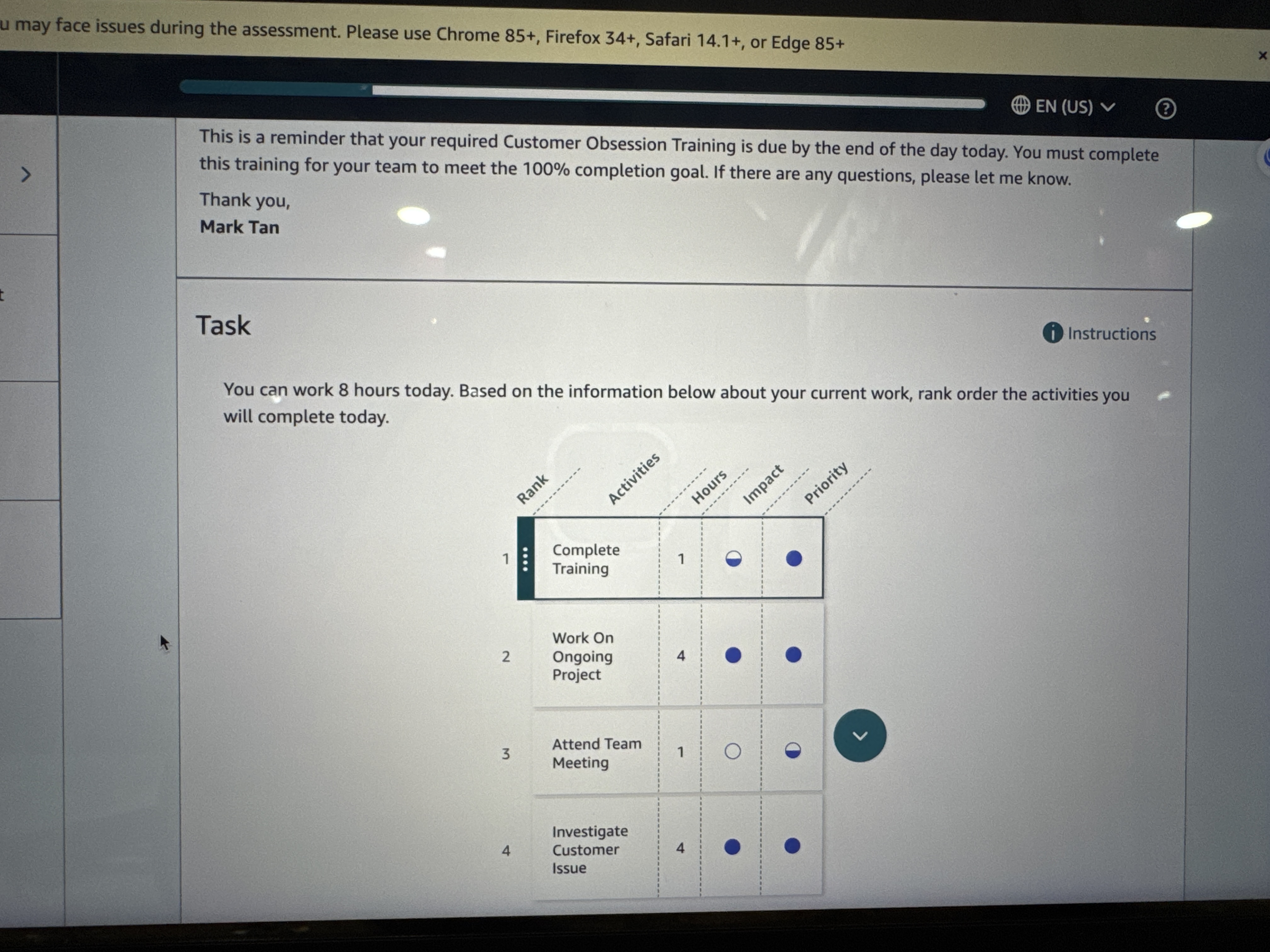 Give an answer This is a reminder that your