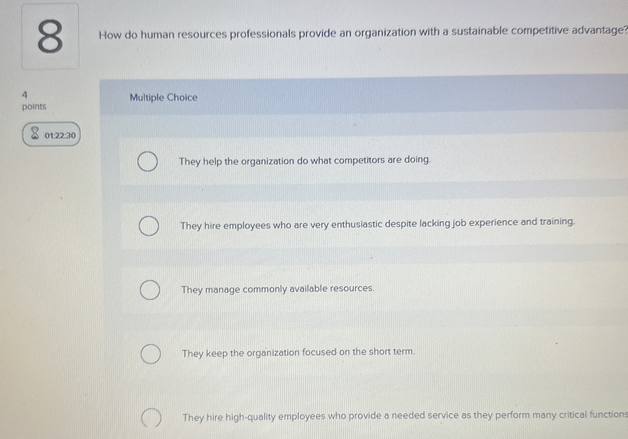 8 How do human resources professionals provide an