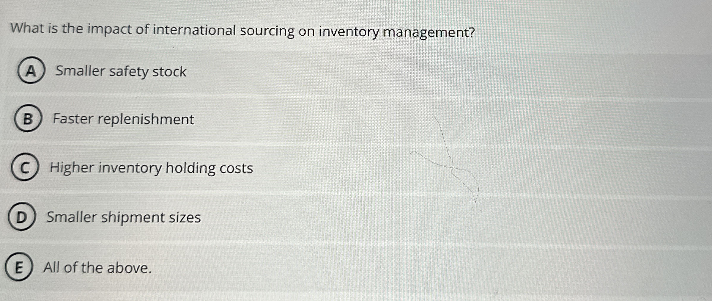 What is the impact of international sourcing on
