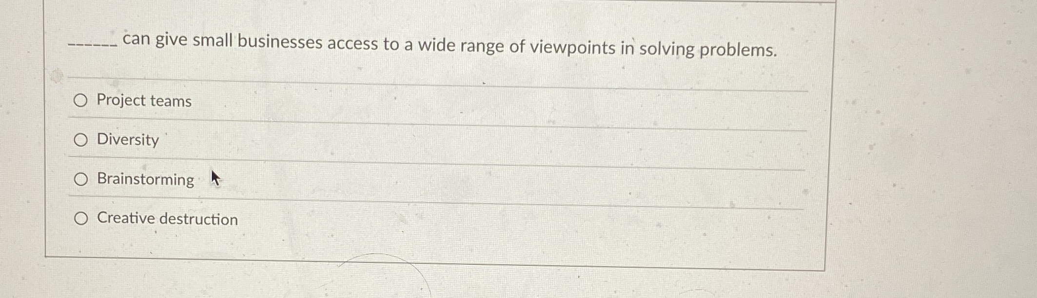 q , can give small businesses access to a wide