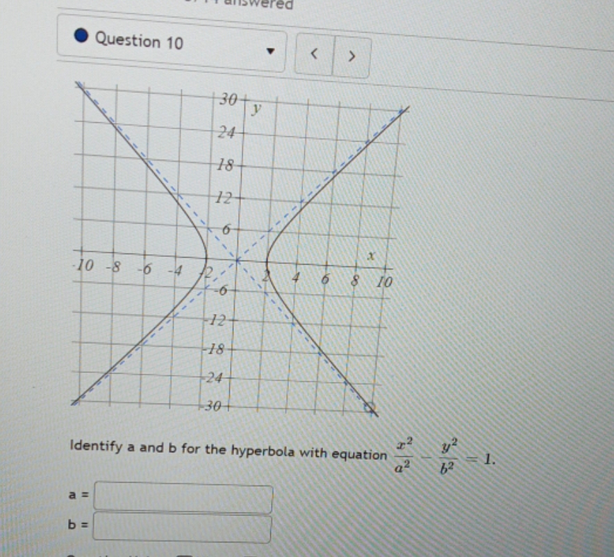 question is in picture red Question 10 < 30 24