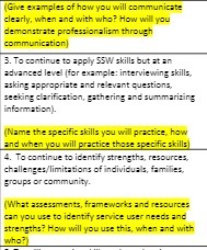 Give examples of how you will communicate