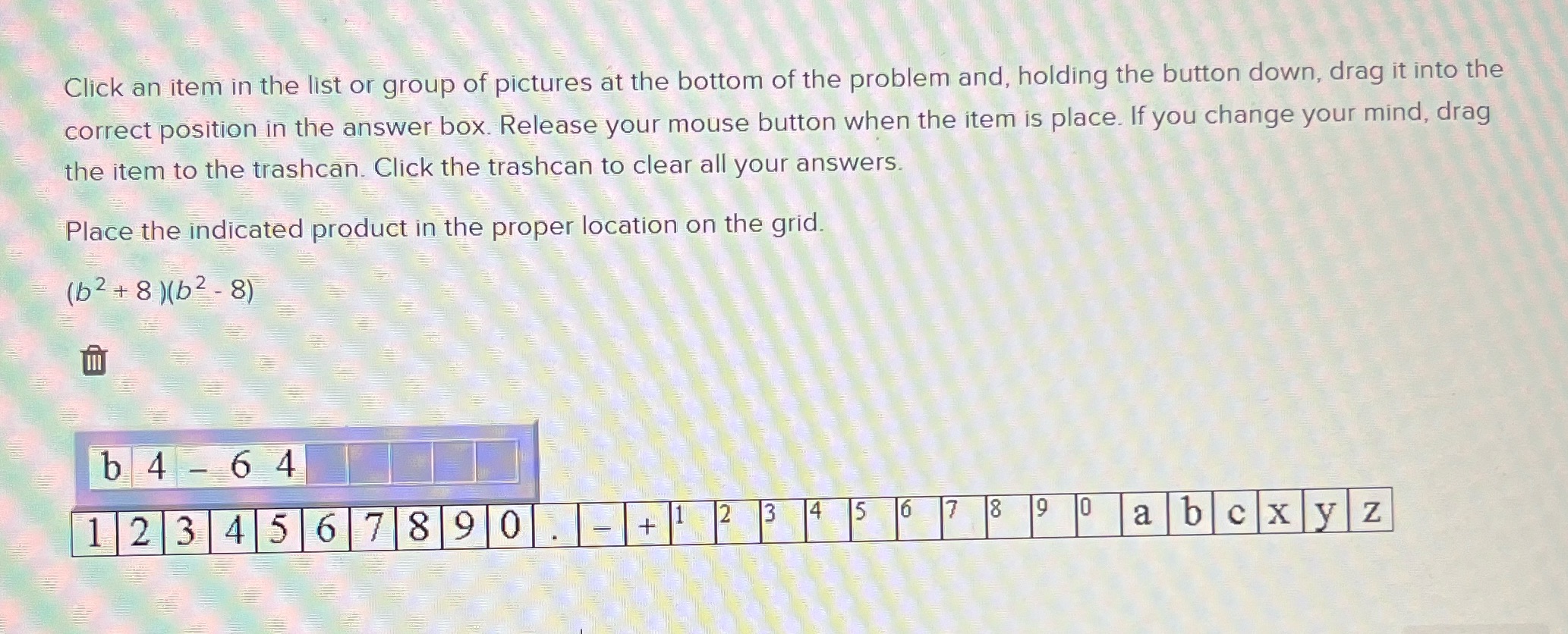 Click an item in the list or group of pictures at