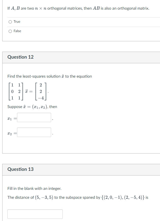 If A, B are two in X n orthogonal matrices, then