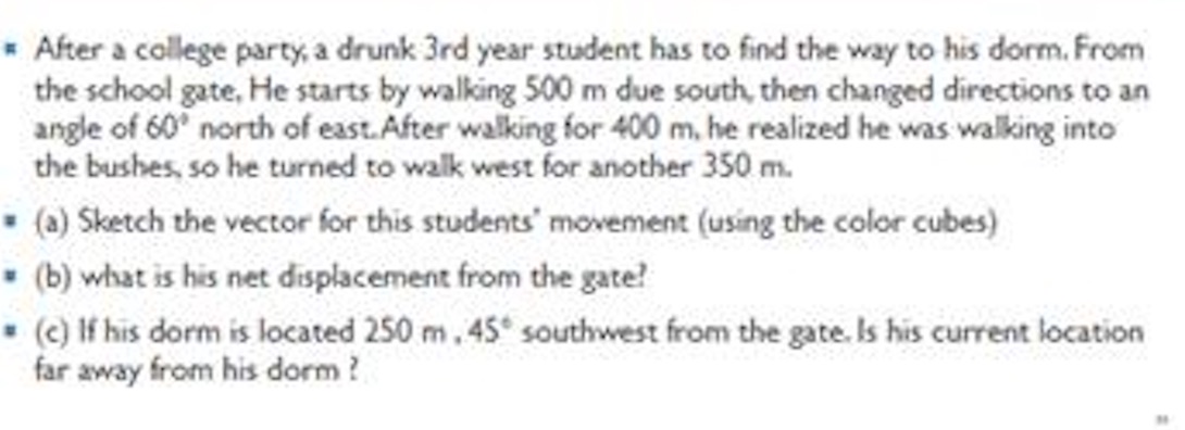 After a college party, a drunk 3rd year student