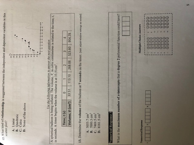 1. Numerical Response 1 Graph A Graph B Cost