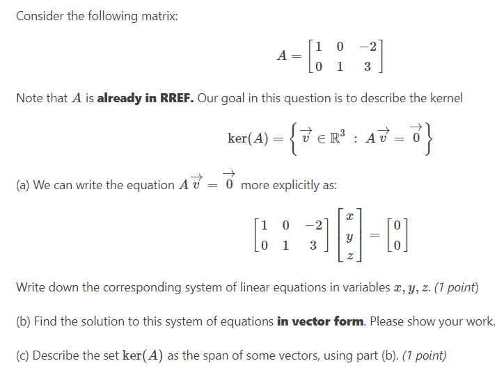 Consider the following matrix: A=[1 [J 2] [l 1 3