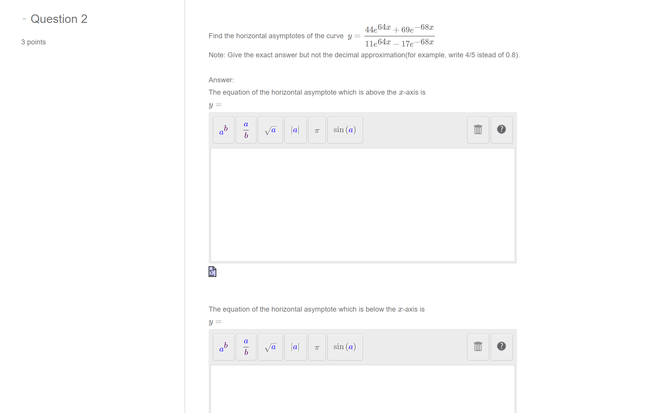 - Question 1 16x4 + 95x3 - 71 Find horizontal
