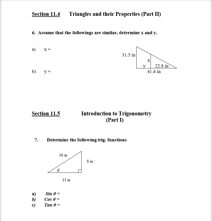 Section 11.1 Lines and Angles 1. Change the