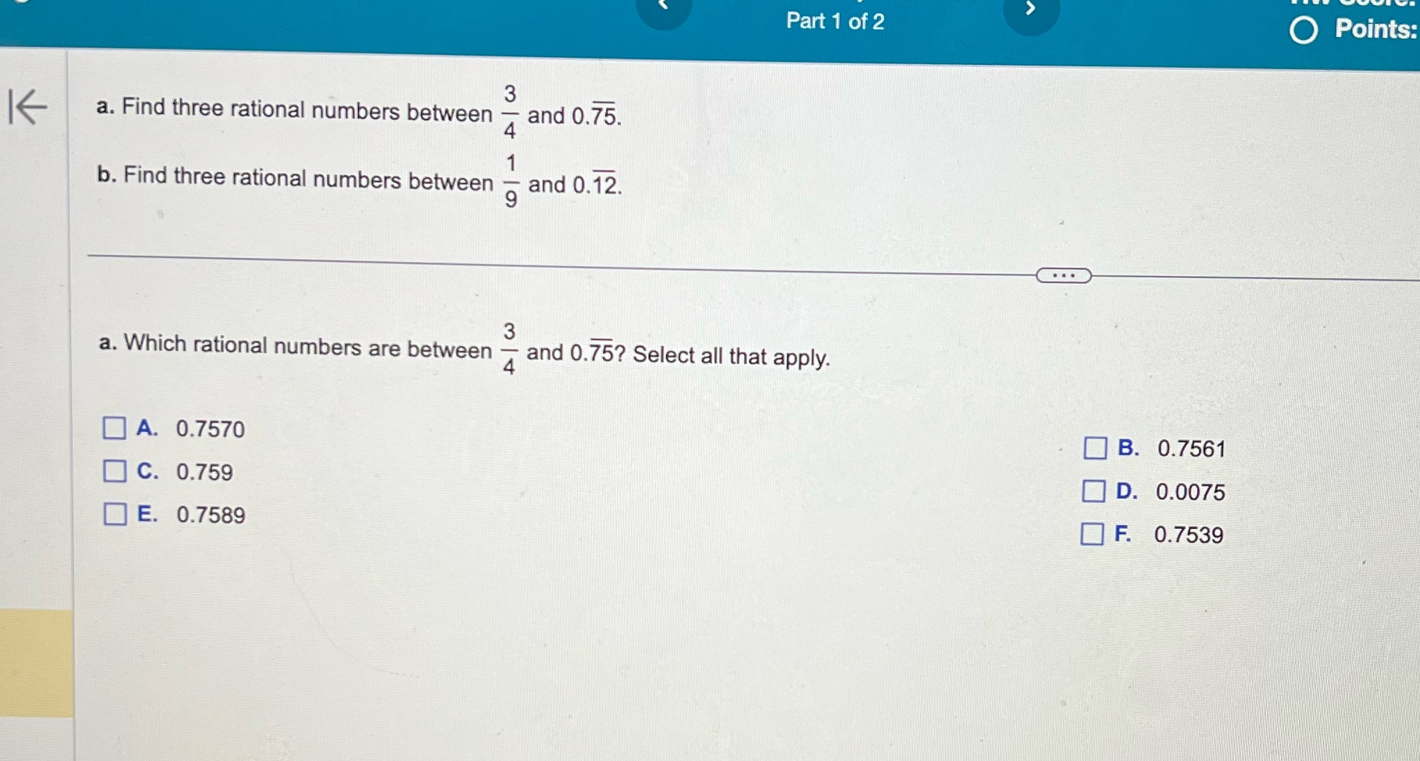 #5 need answer to a and b 0 Points: 3 _ I6- a.
