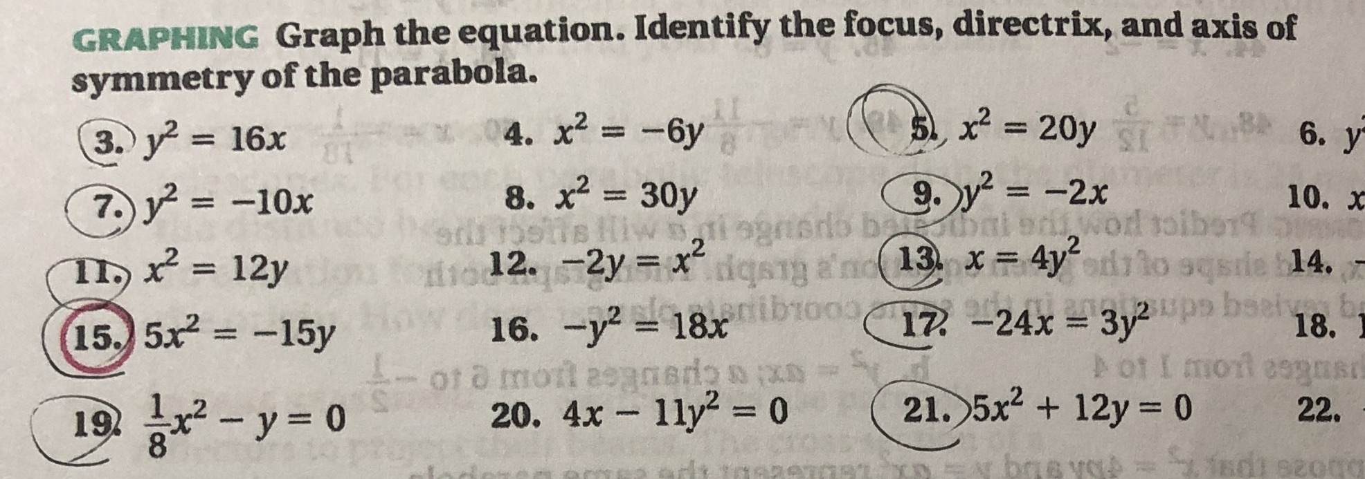 Could you help me with these questions? GRAPHING