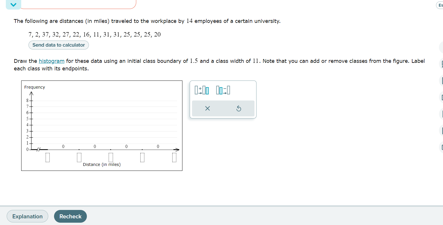 The following are distances (in miles) traveled
