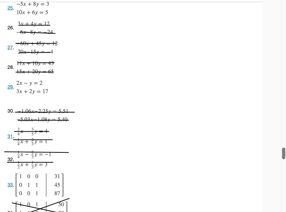 5. Can a matrix that has 0 entries for an entire