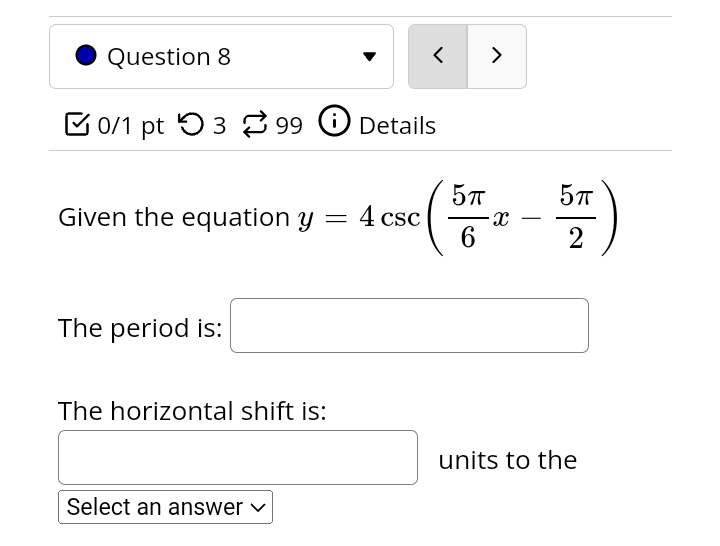 . Question 15 < > 0/1 pt 9 3 99 8 Details 5 -3 A2
