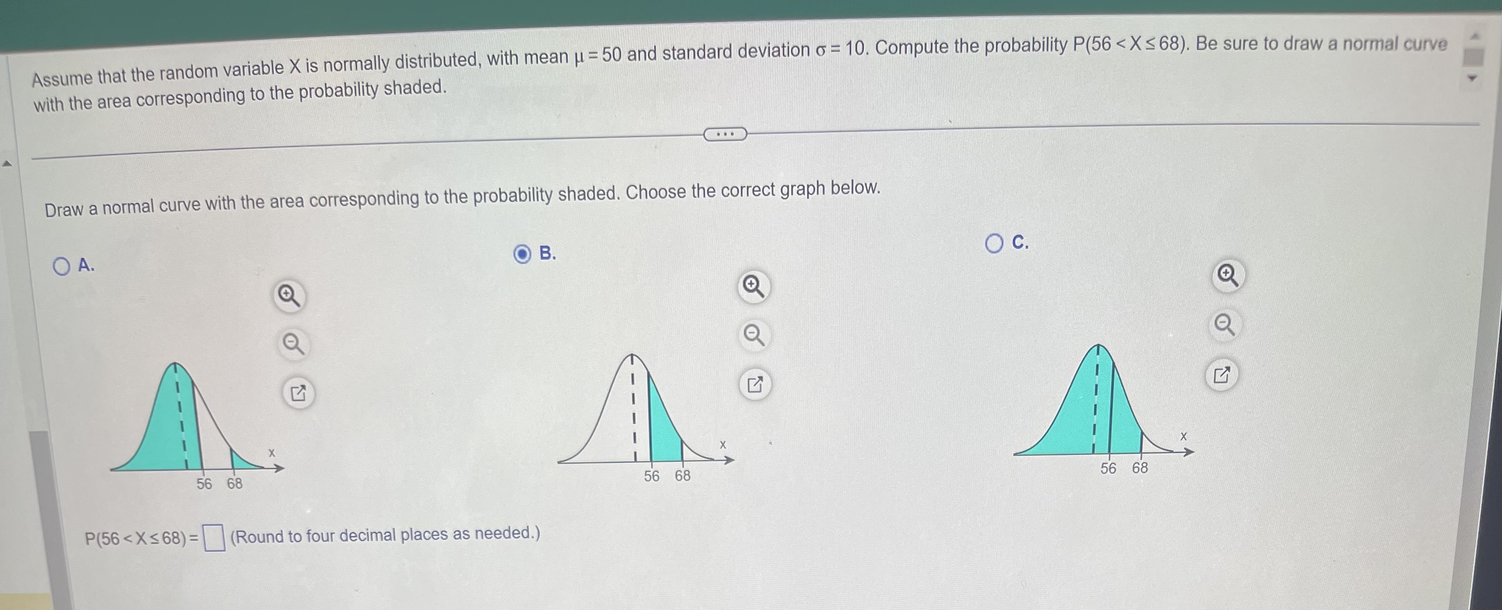 Assume that the random variable X is normally