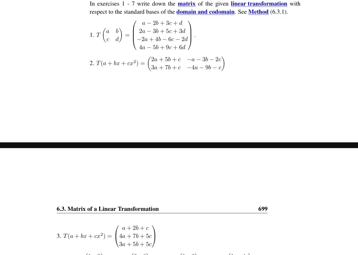 Please only do question 3 In exercises 1 - 7