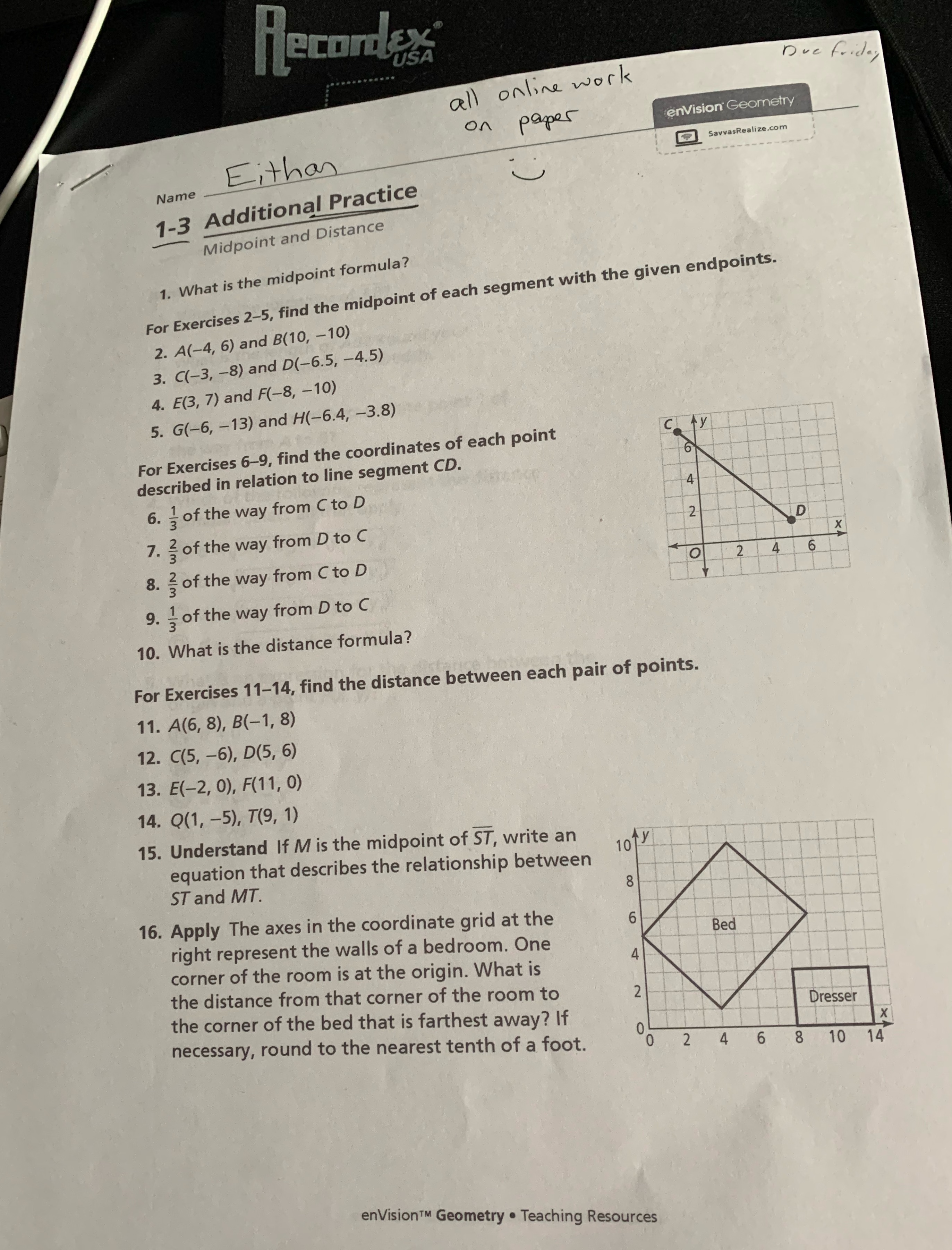 help! for geometry! due tomorrow! Recorded Due