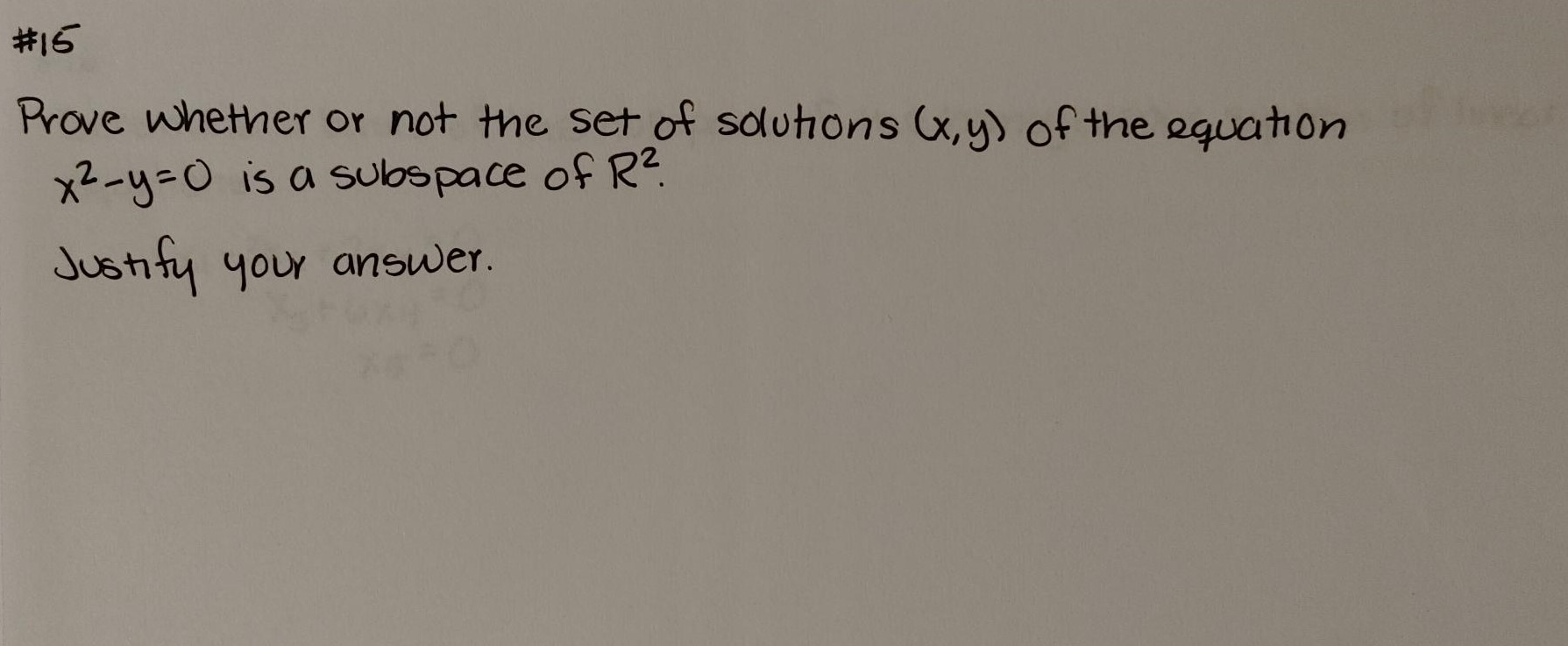 Linear Algebra: # 16 Determine a basis of the