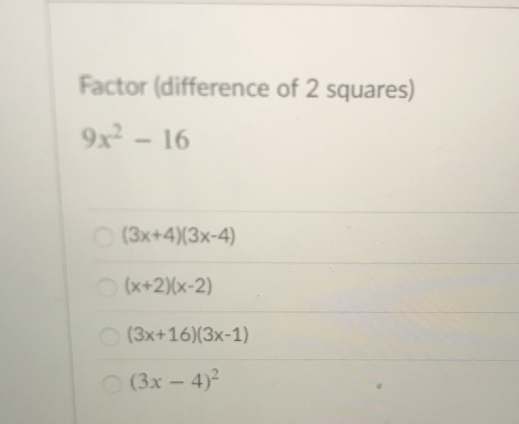 Solve it and pick one of the options below where