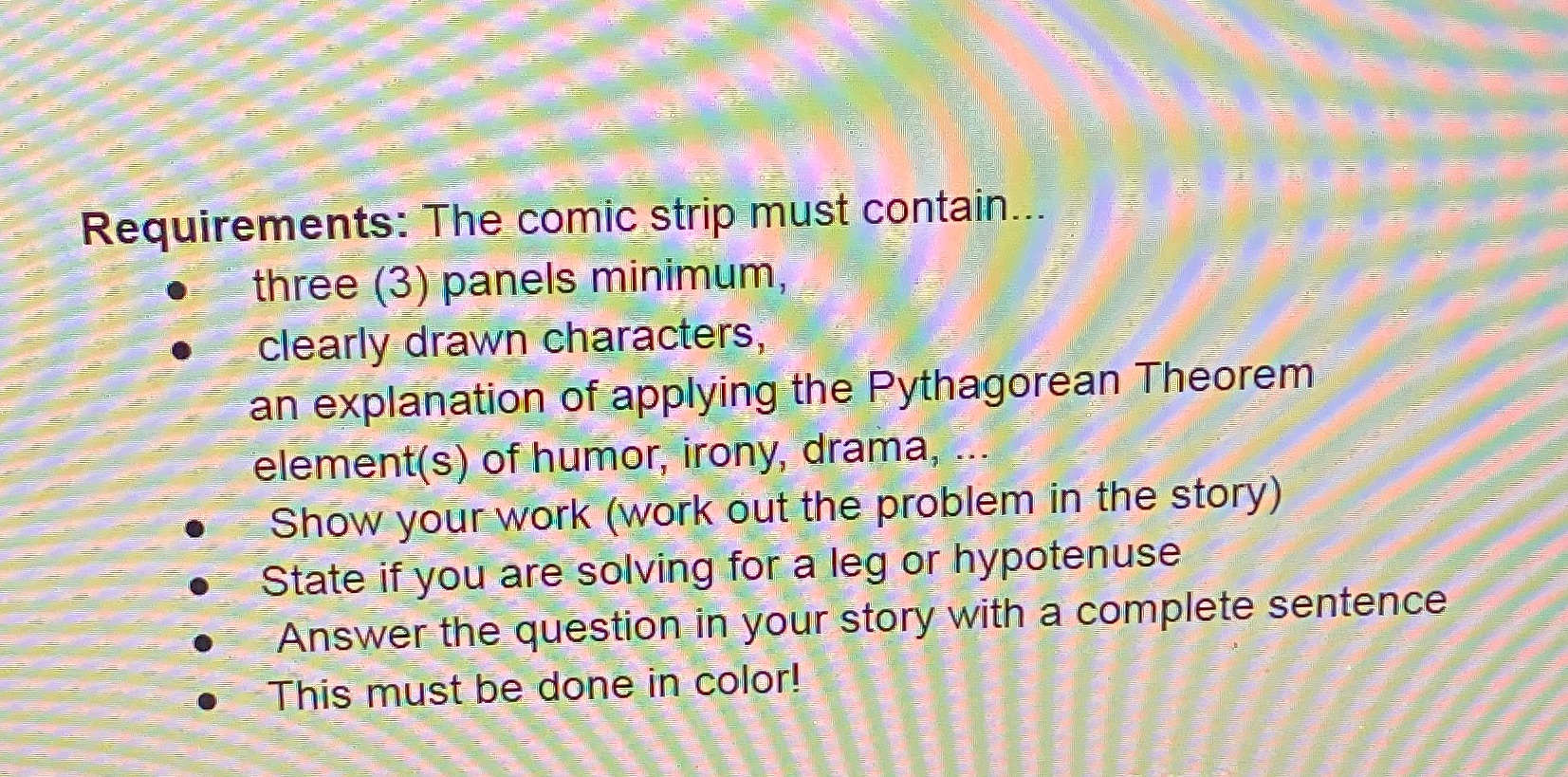 Just do a rough sketch don't actually make it