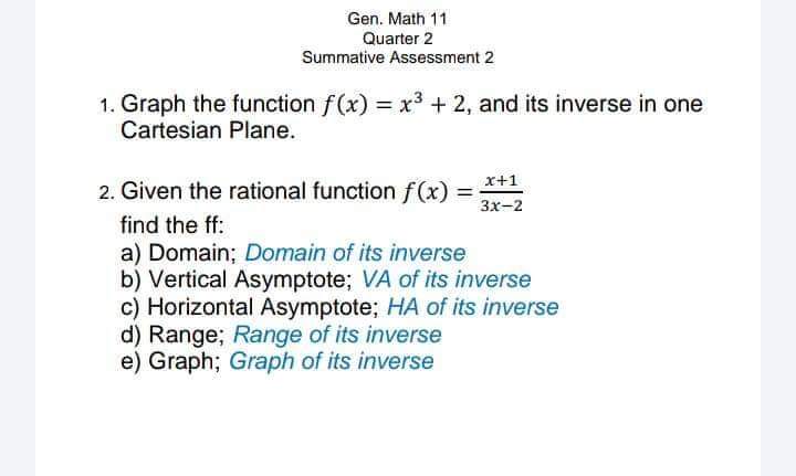 Looking for expert Tutor in Gen Math 11, who can