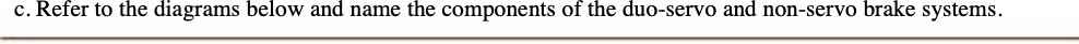 c. Refer to the diagrams below and name the