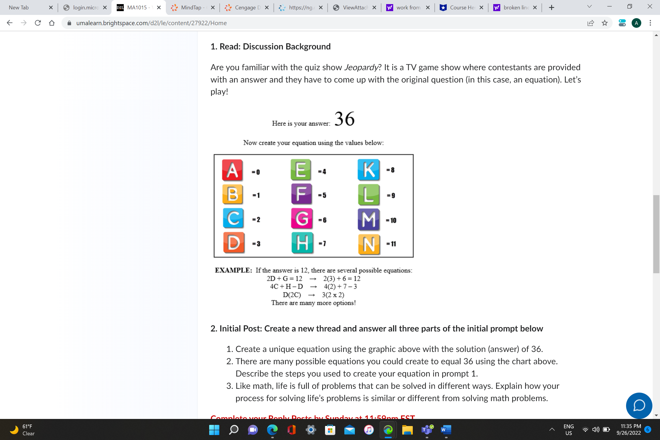 Are you familiar with the quiz show Jeopardy ? It