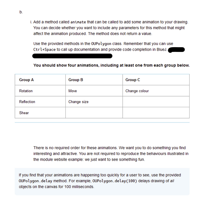 My code: import m250.library.OUPolygon; import