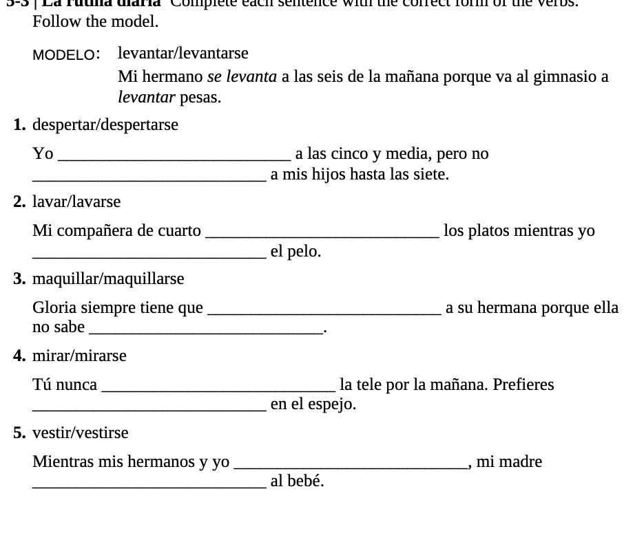 | La I id larid Coll Follow the model. MODELO: