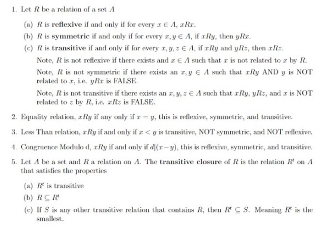 1. Let F be a function from a set X to a set Y, F