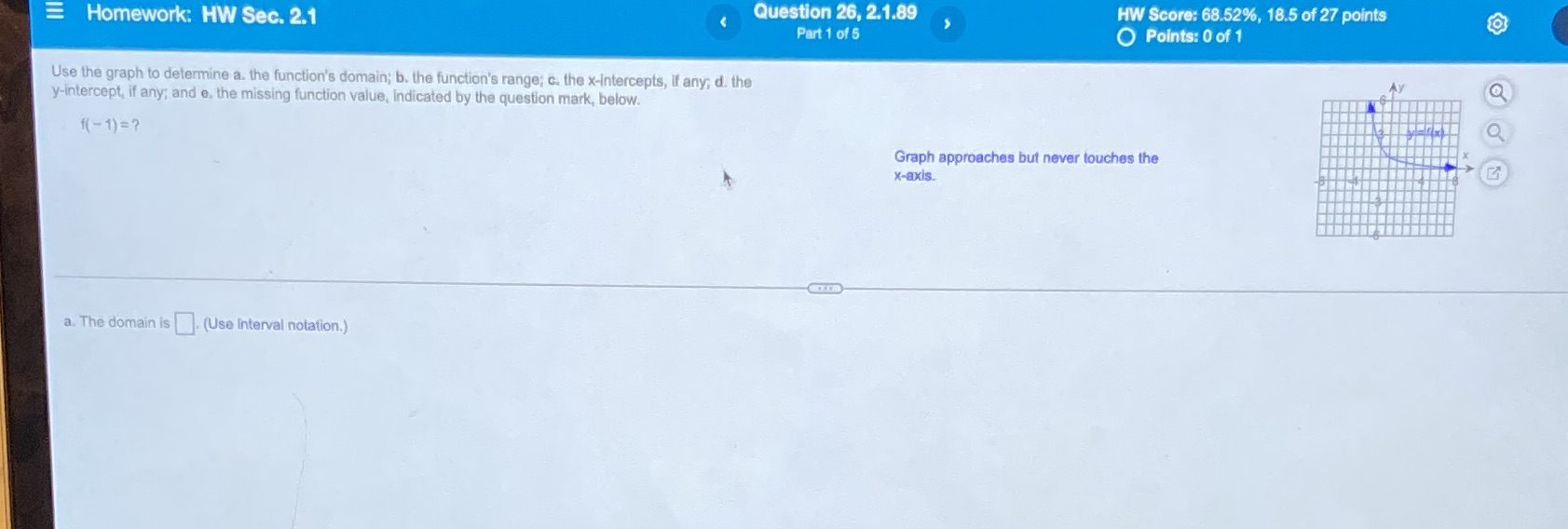 E Homework: HW Sec. 2.1 Question 26, 2.1.89 HW