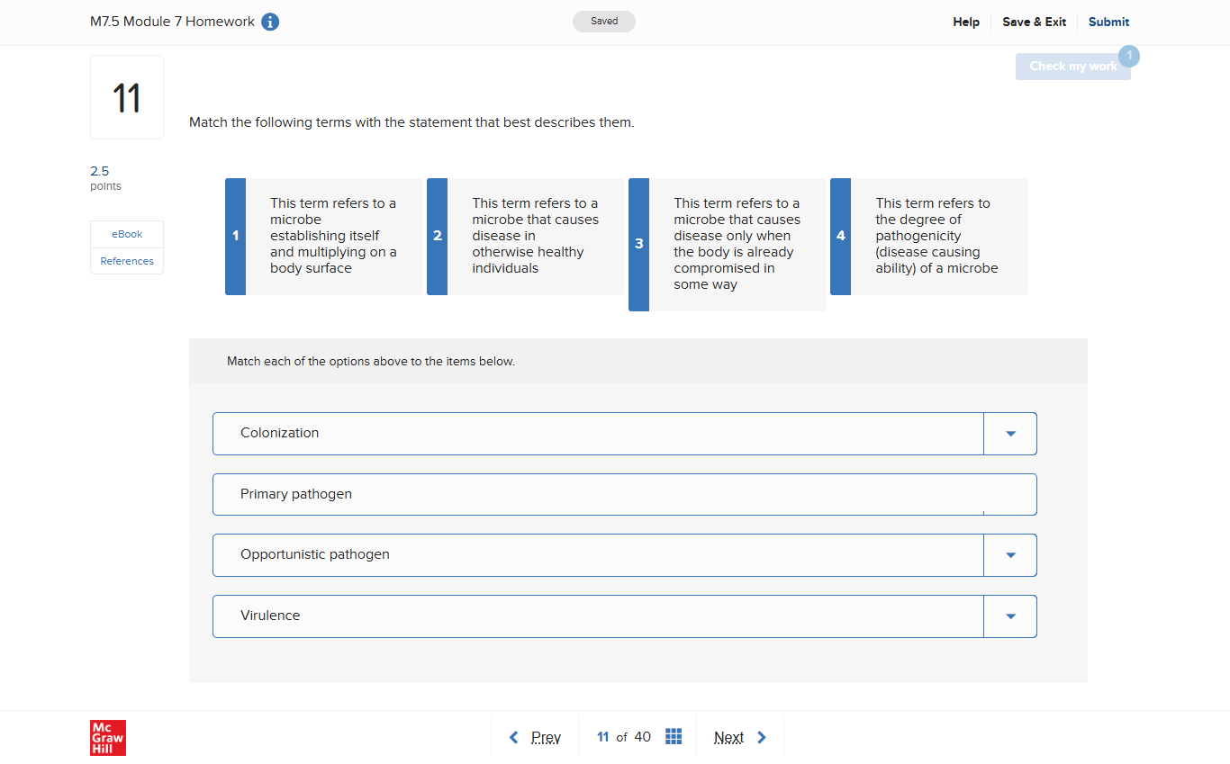 M7.5 Madule 7 Homework Saved " 25 points eBook