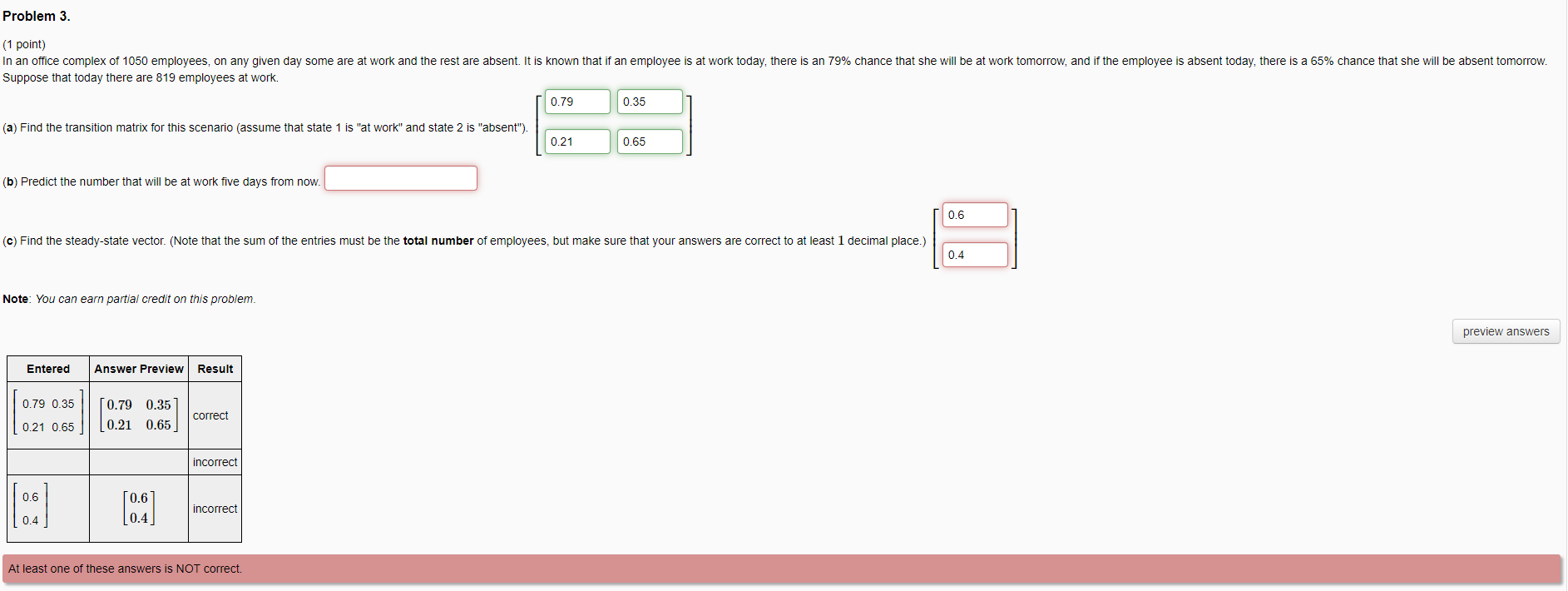 Problem 3. (1 point) In an office complex of 1050