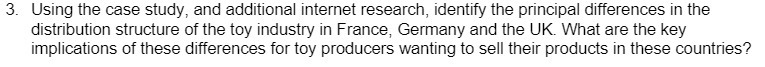 3. Using the case study, and additional internet