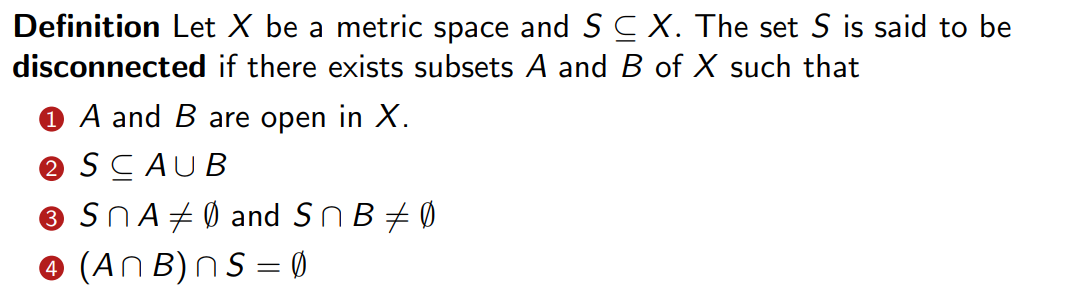 Let (X, d) be a metric space and suppose S is a