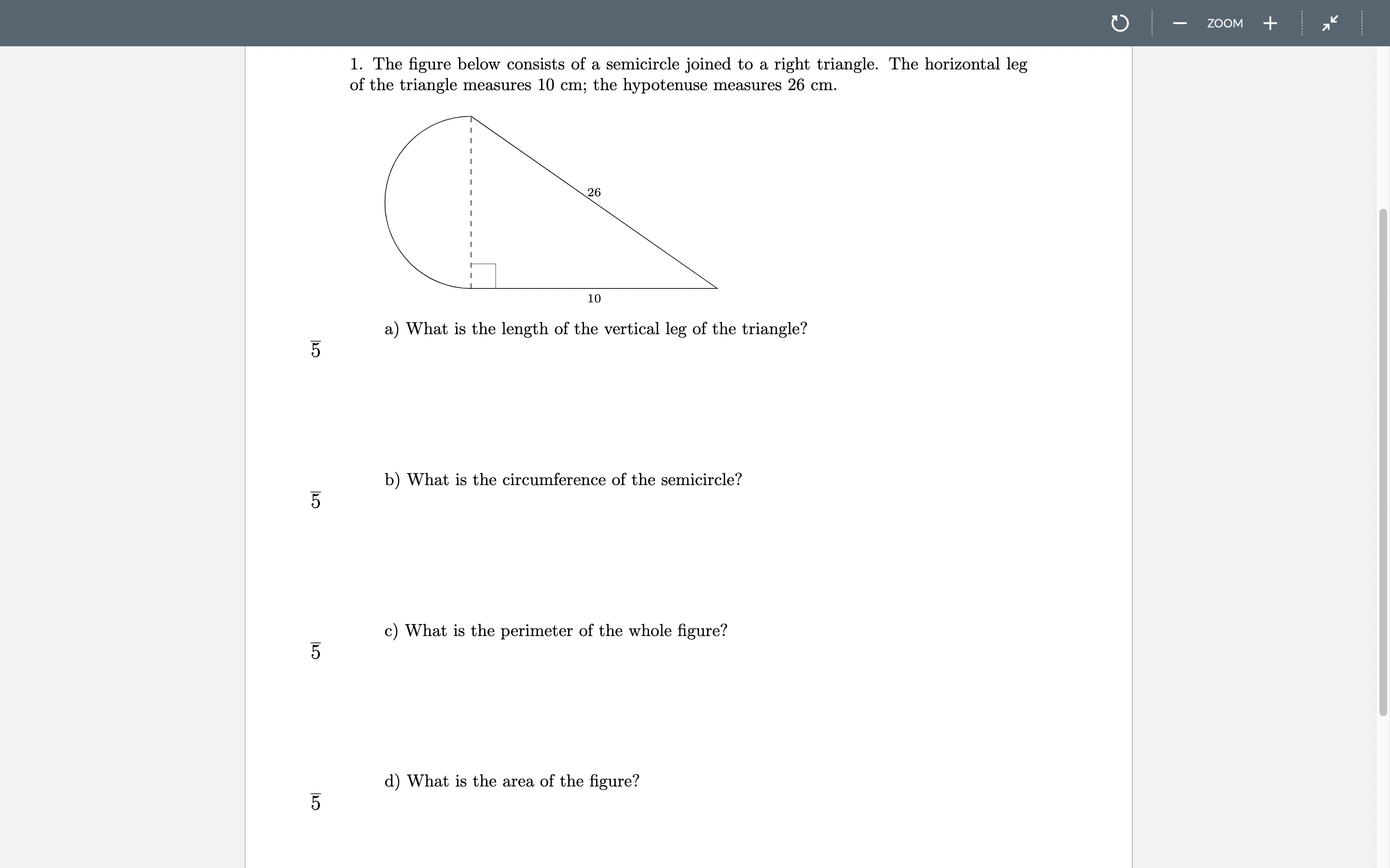 ZOOM + 1. The figure below consists of a