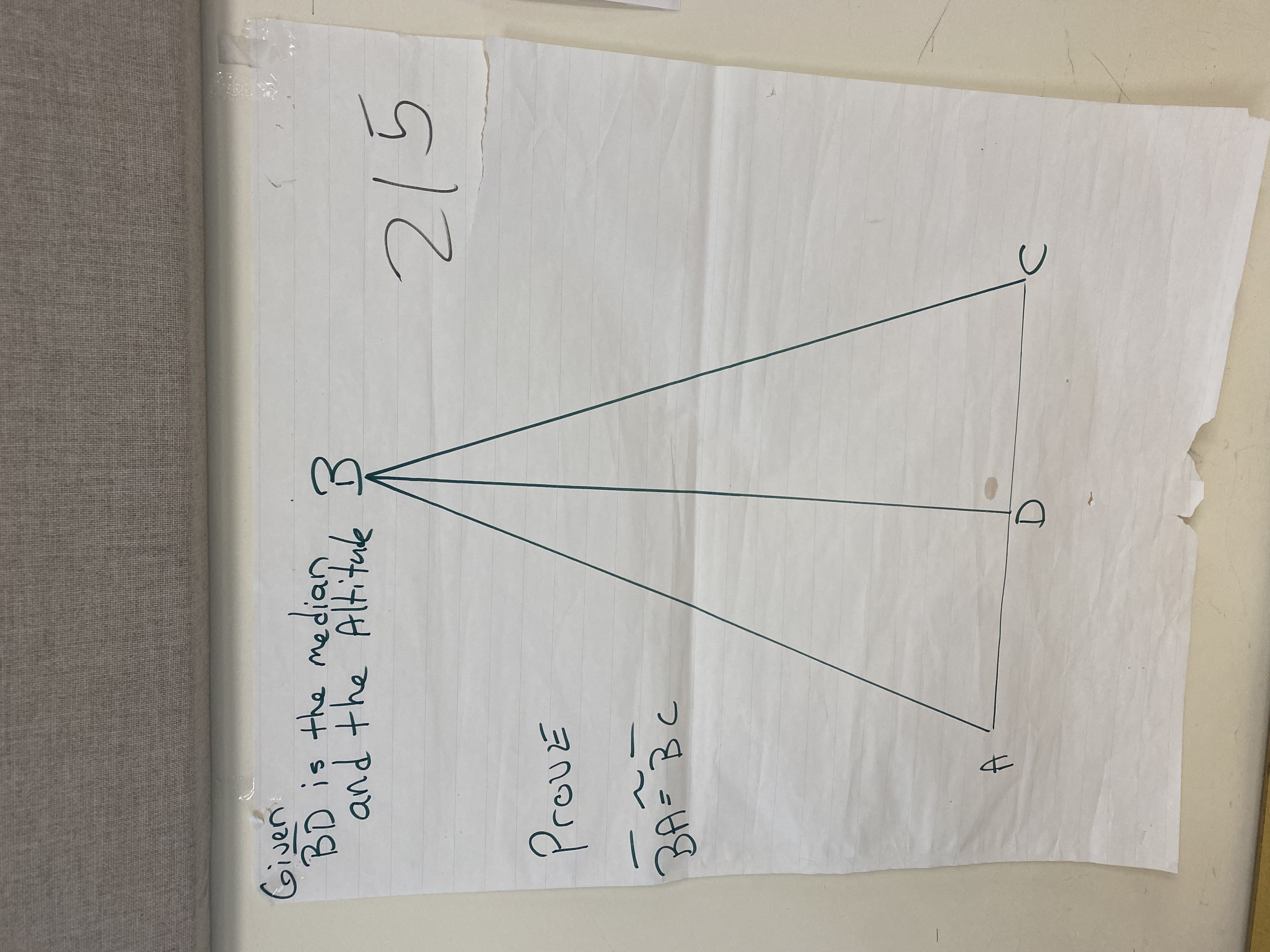 Please help with these 3 Given BD is the median