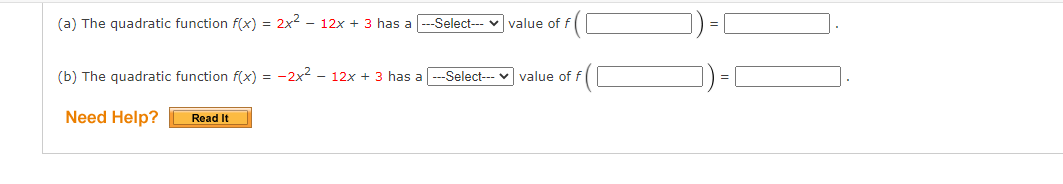 Find the minimum cur maximum value of the
