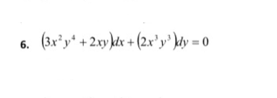 Solve the Differential Equation by finding an