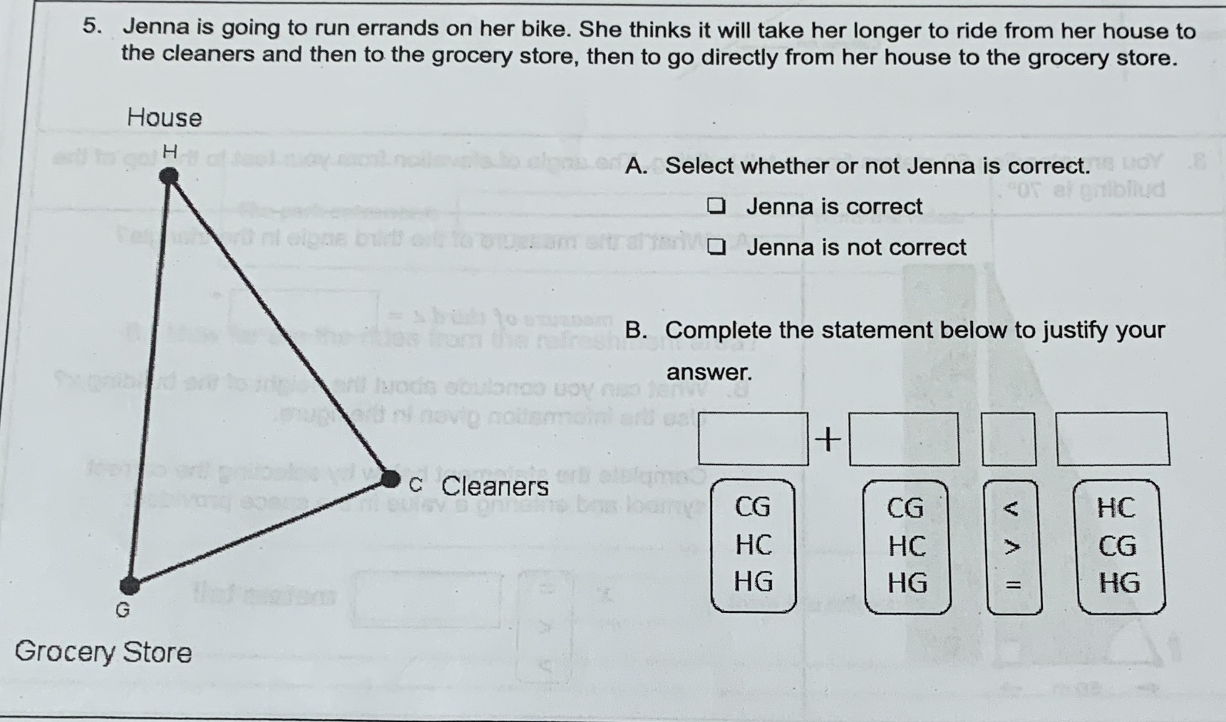 Help me pleaseee 5. Jenna is going to run errands